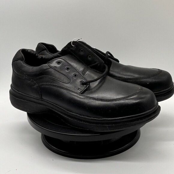 Red Wings Shoes Black Low Top Leather Steel Toe Work Shoes Men’s US 14 Width D main image 7